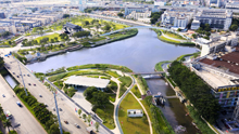 Haoxiang Lake Wetland Park in Baoan District, Shenzhen City